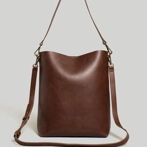 The Transport Bucket Bag in Soft Mahogany